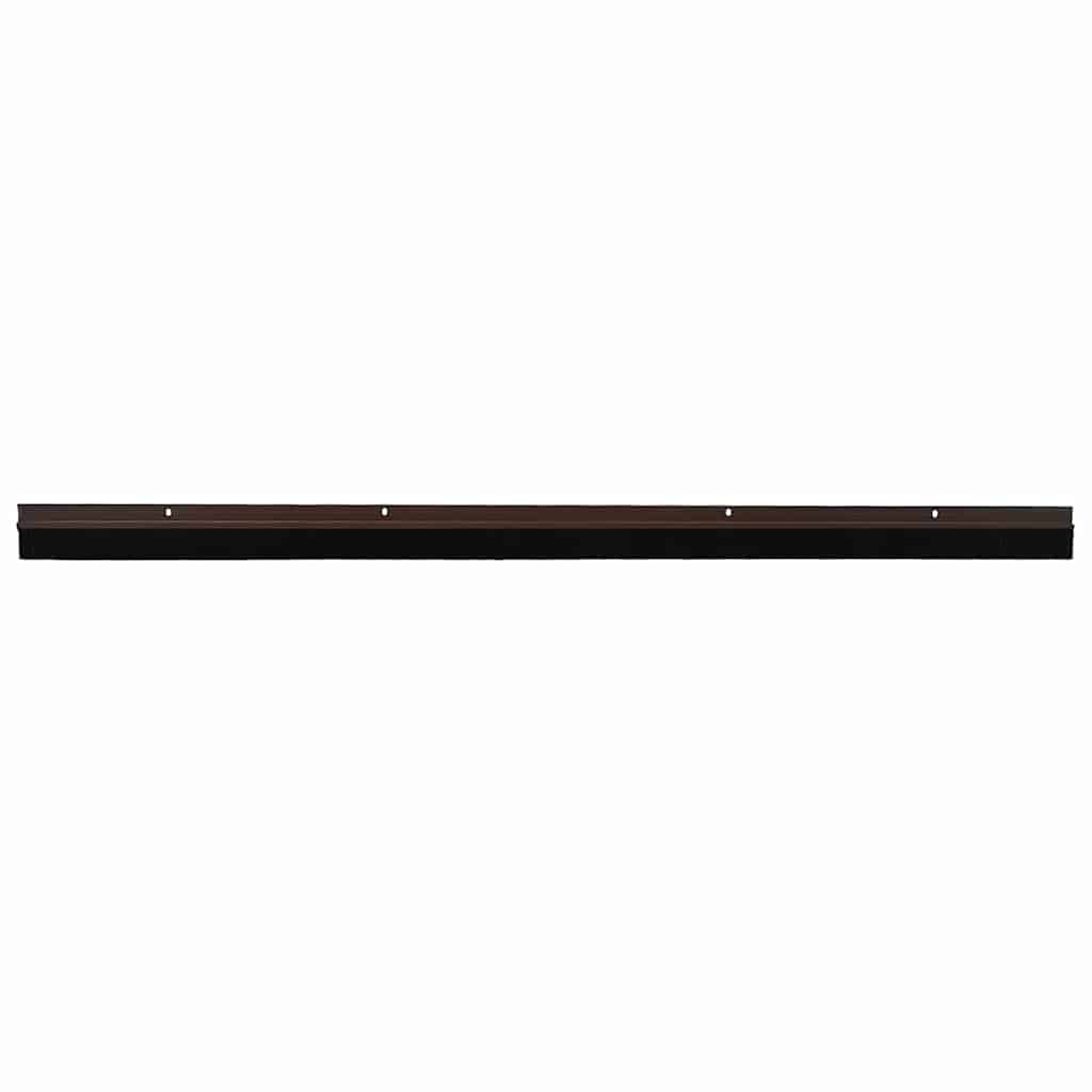 Vidaxl schroefbare deurborstelafsluitingen 12 pcs bruin 100 cm