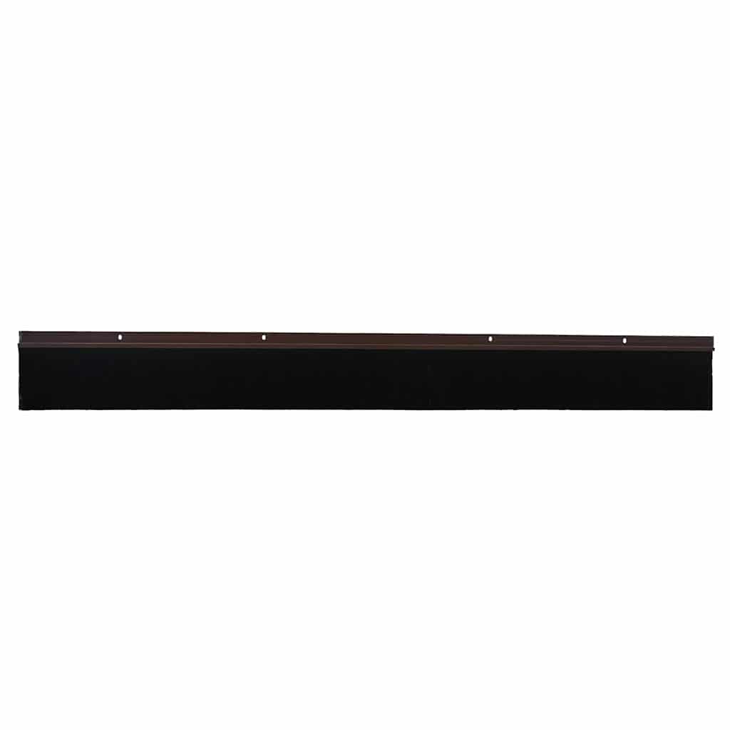 Vidaxl schroefbare deurborstelafsluitingen 12 pcs bruin 100 cm