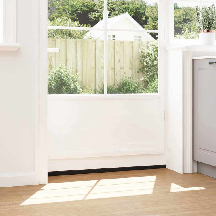 Vidaxl schroefbare deurborstelafsluitingen 2 pcs bruin 100 cm