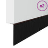 Vidaxl schroefbare deurborstelafsluitingen 2 pcs bruin 100 cm