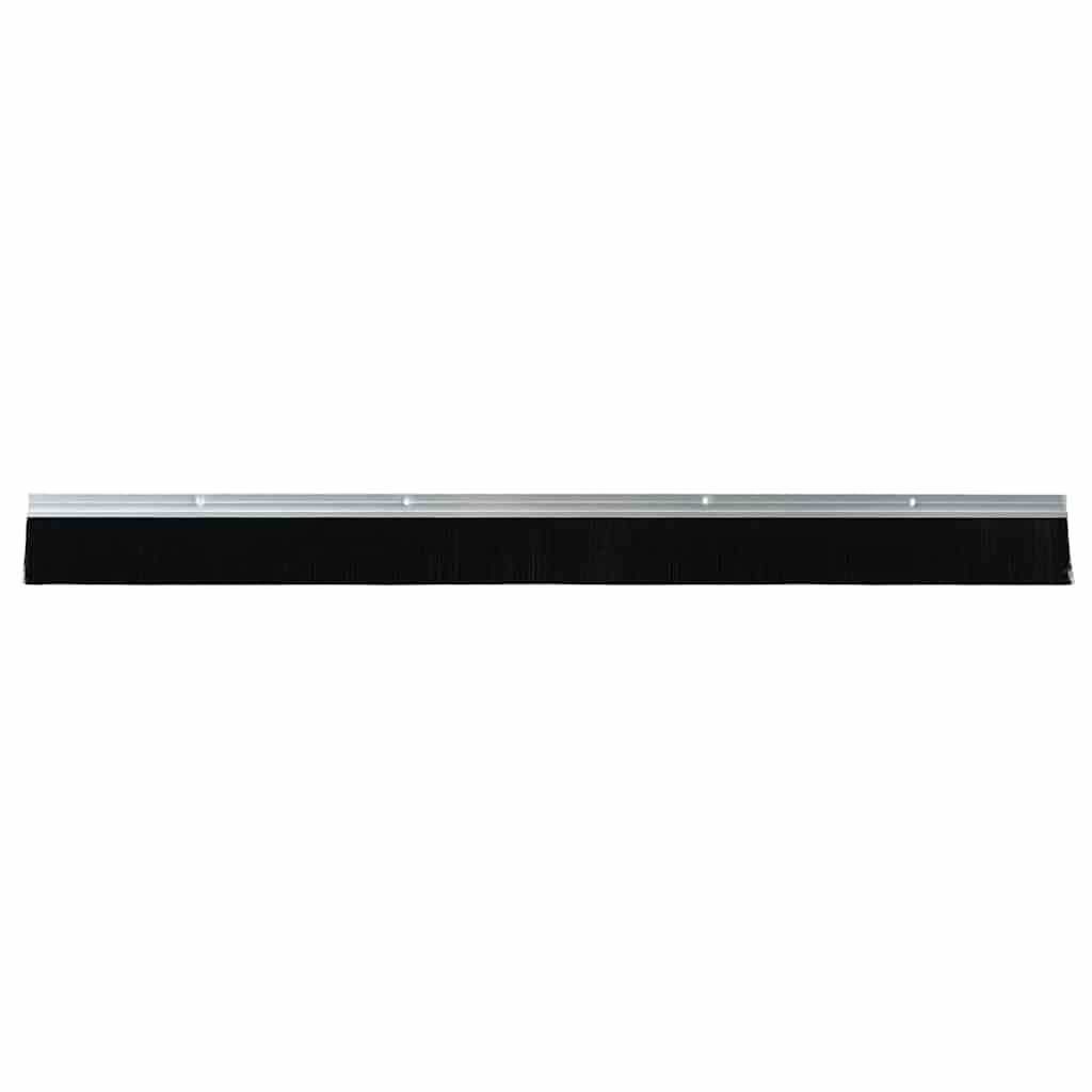 Vidaxl schroefbare deurborstelafsluitingen 12 pcs zilver 100 cm