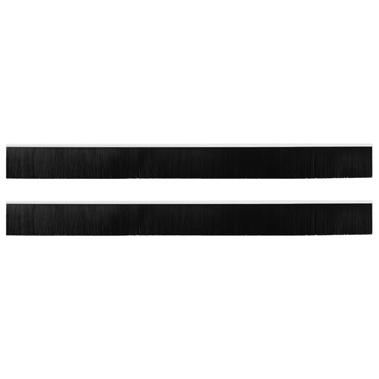 Vidaxl zelfklevende deurborstels 2 st wit 100 cm aluminium legering