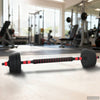 Vidaxl 2-in-1 halter-barbell set 30kg zwart en rood