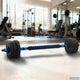 Vidaxl 2-in-1 halter-barbell set 20 kg zwart en blauw
