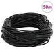 Vidaxl leren koord zwart ø1 mm x 50 m leer
