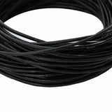 Vidaxl leren koord zwart ø1,5 mm x 50 m leer - afbeelding 3