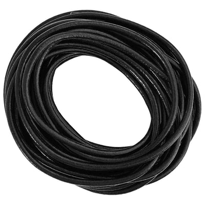 Vidaxl leren koord zwart ø4 mm x 10 m leer