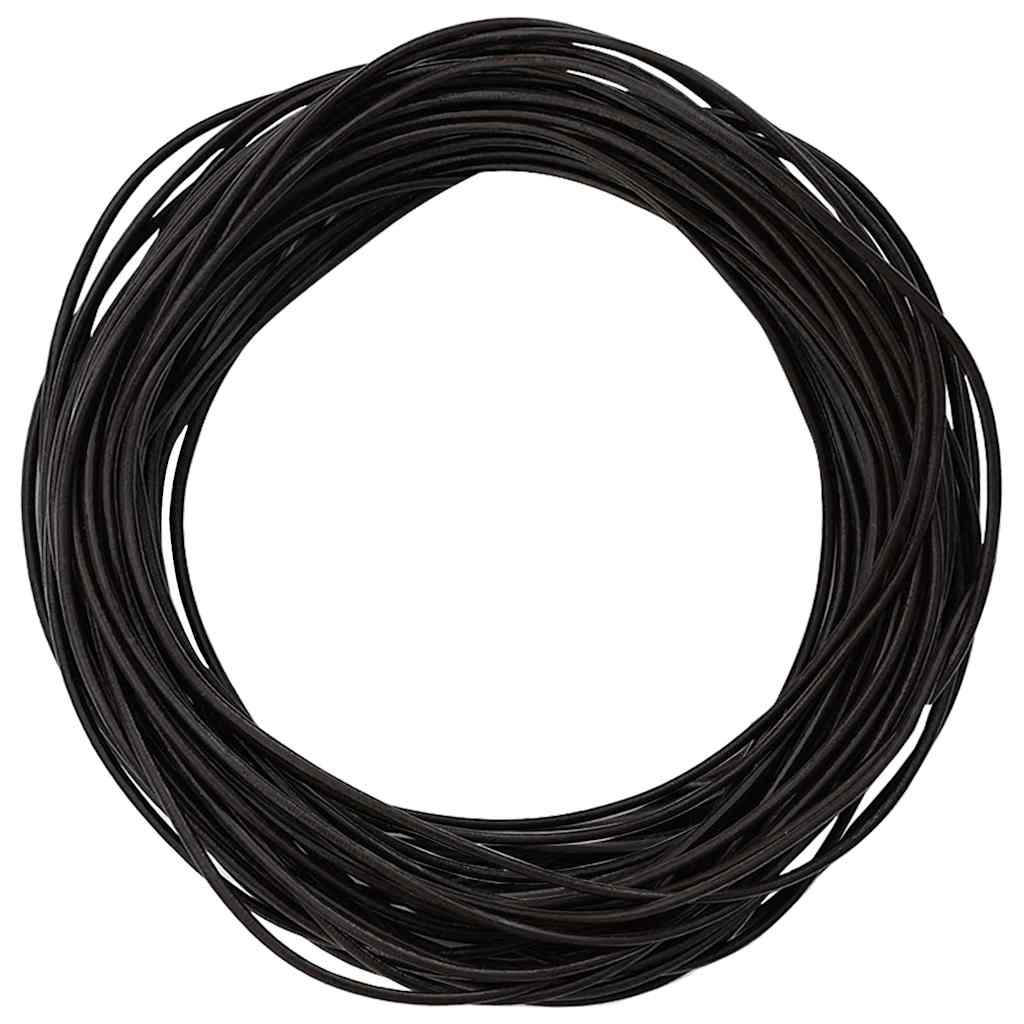 Vidaxl leren koord donkerbruin ø1 mm x 10 m leer