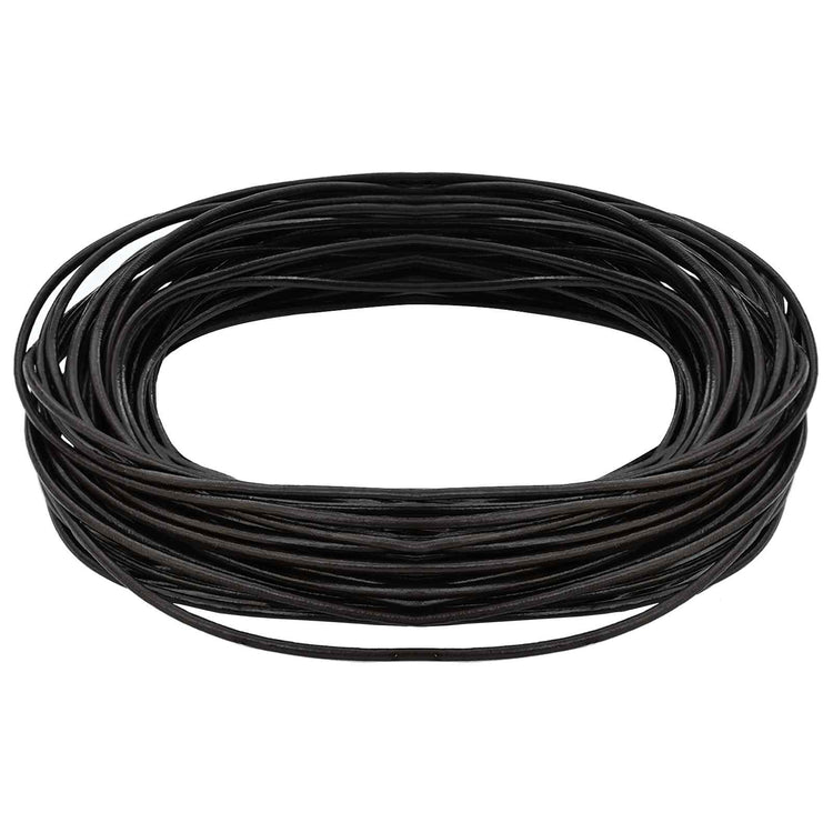 Vidaxl leren koord 1 donkerbruin ø2 mm x 10 m leer