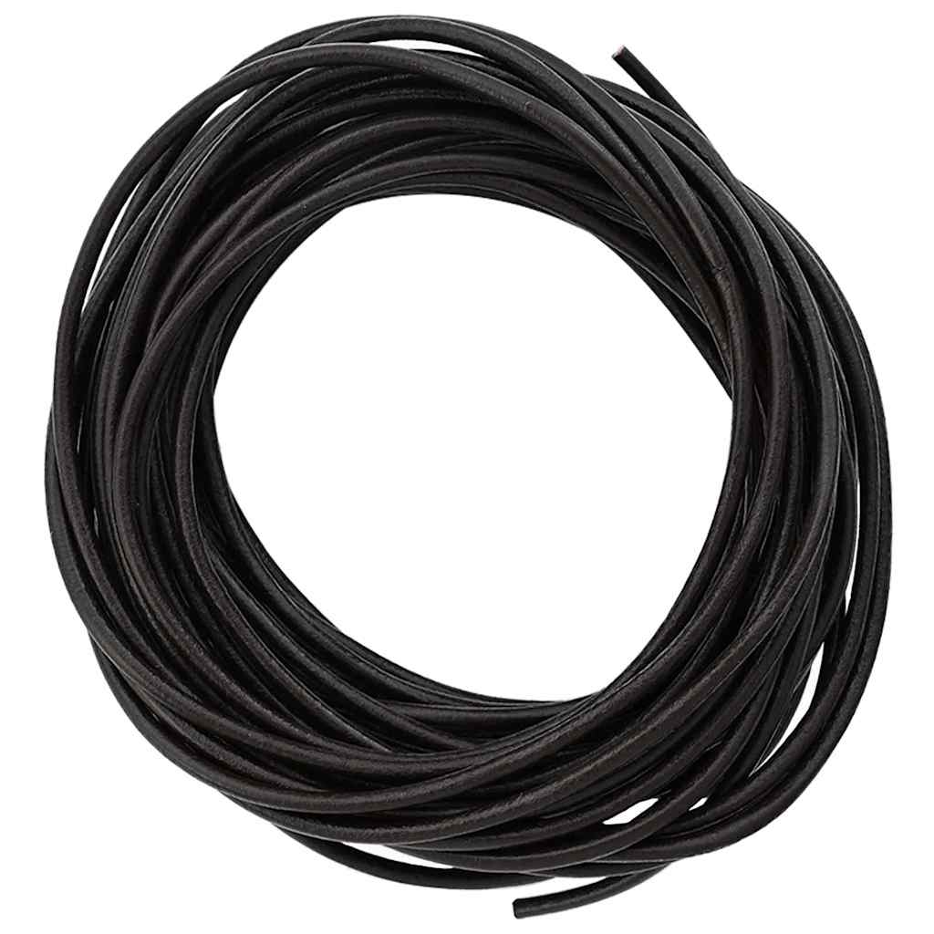 Vidaxl leren koord donkerbruin ø3 mm x 50 m leer