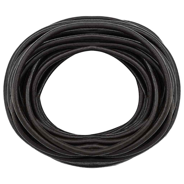 Vidaxl leren koord donkerbruin ø5 mm x 5 m leer