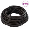Vidaxl leren koord donkerbruin ø5 mm x 50 m leer