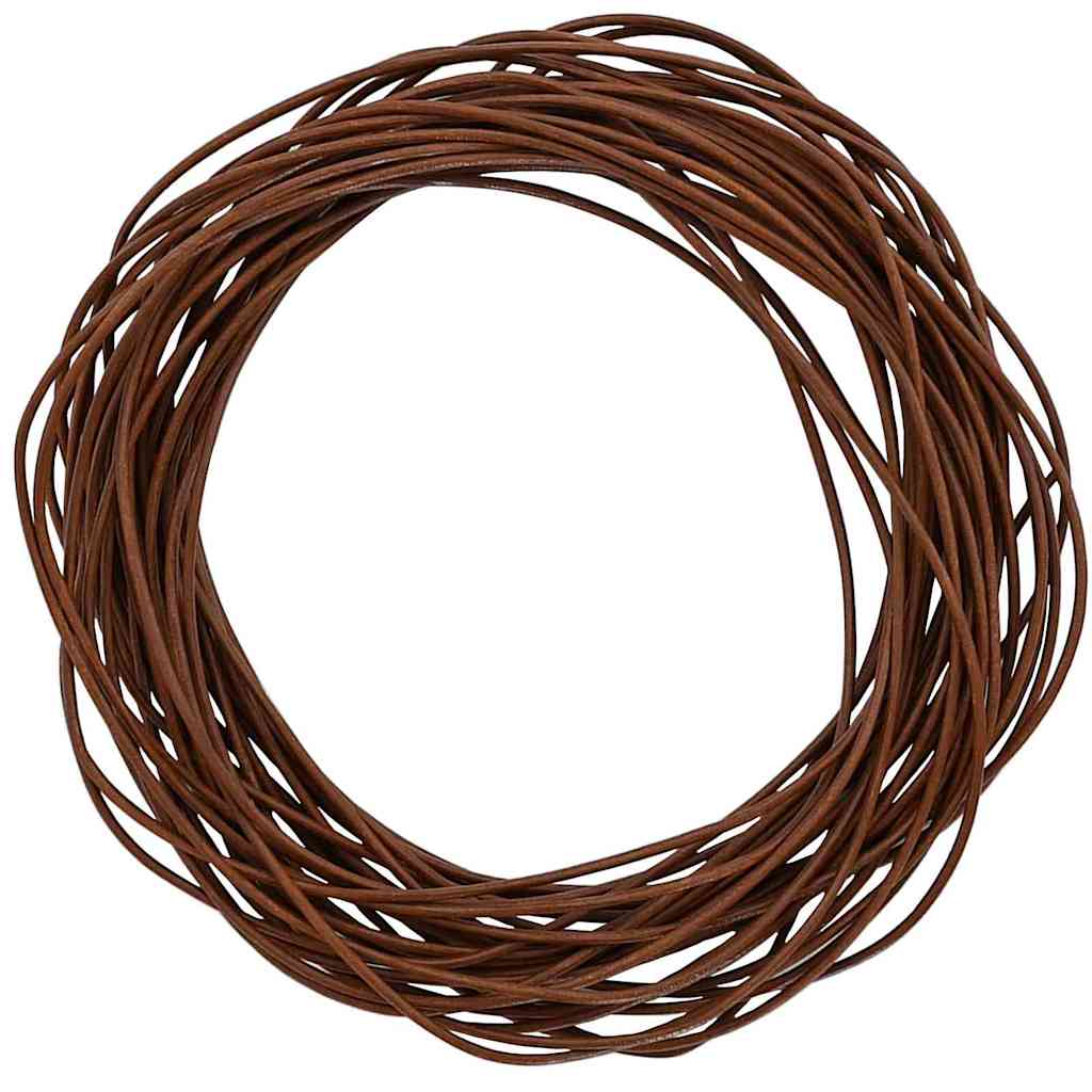 Vidaxl leren koord licht bruin ø1 mm x 10 m leer