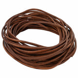 Vidaxl leren koord 1 licht bruin ø2,5 mm x 10 m leer - afbeelding 1