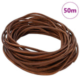 Vidaxl leren koord 1 licht bruin ø2,5 mm x 50 m leer - afbeelding 2