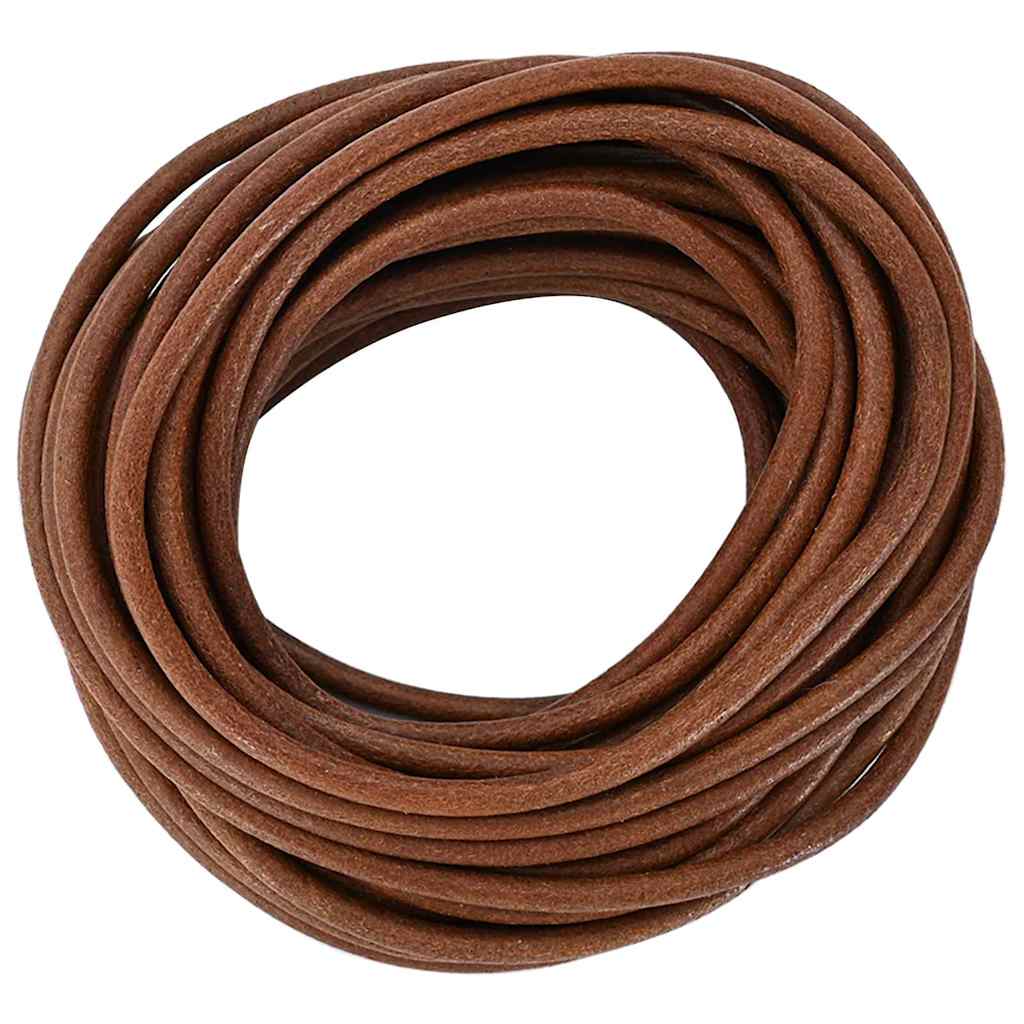 Vidaxl leren koord licht bruin ø4 mm x 5 m leer