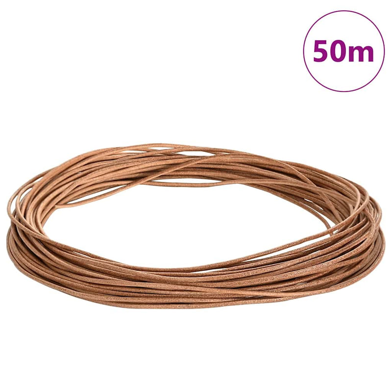 Vidaxl leren koord bruin ø1,5 mm x 50 m leer