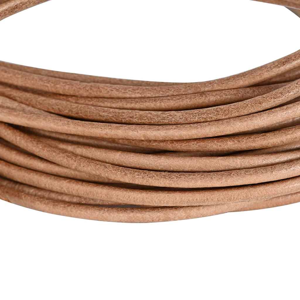 Vidaxl leren koord bruin ø2,5 mm x 10 m leer
