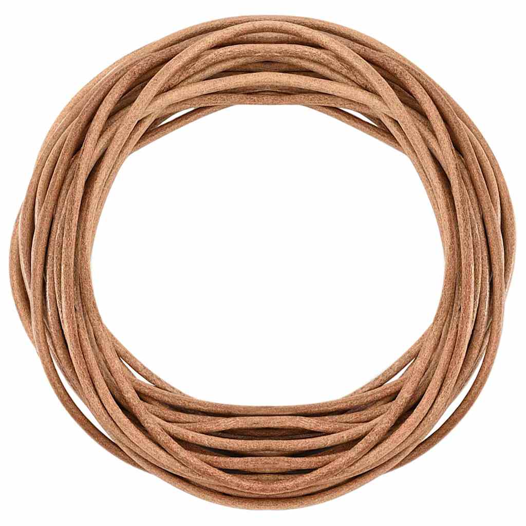 Vidaxl leren koord bruin ø3 mm x 10 m leer
