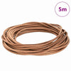 Vidaxl leren koord bruin ø4 mm x 5 m leer