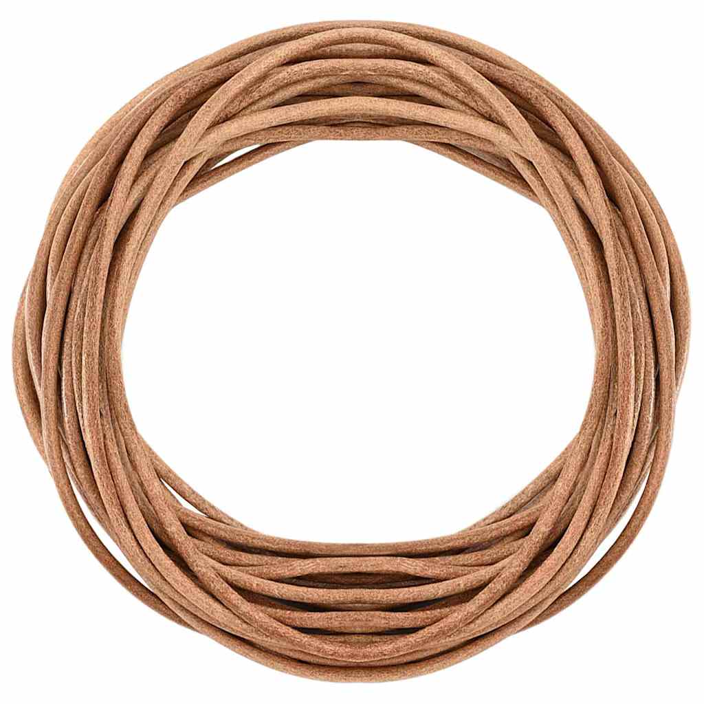 Vidaxl leren koord bruin ø4 mm x 10 m leer