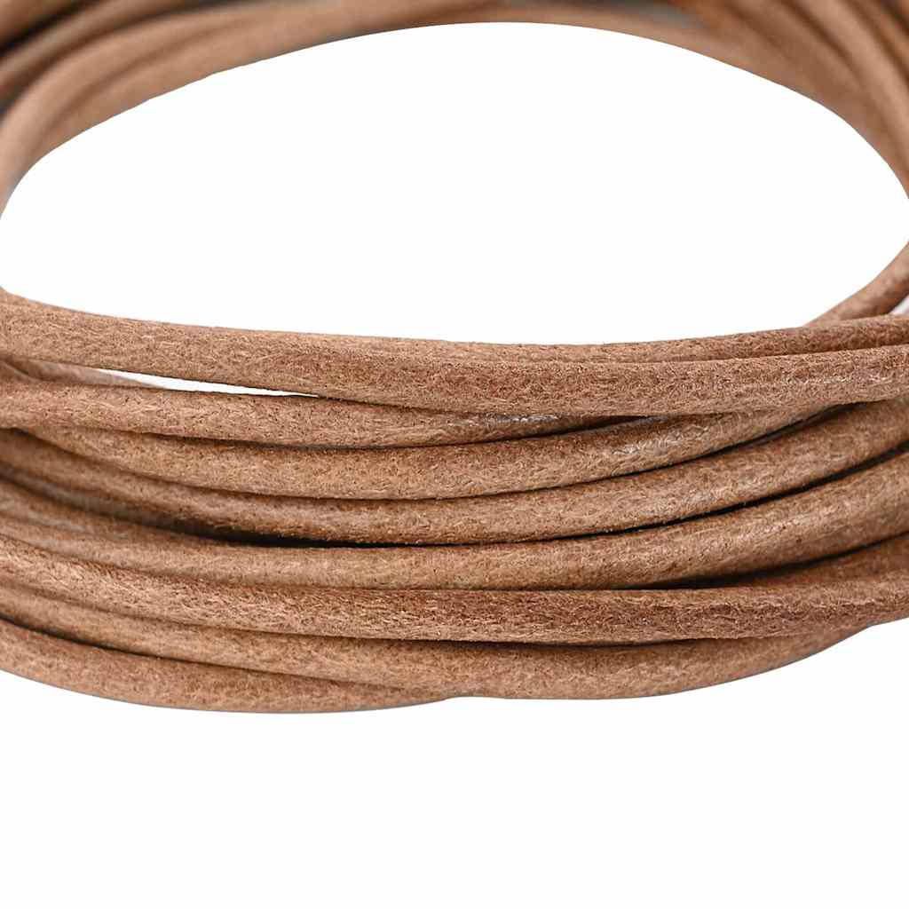 Vidaxl leren koord bruin ø4 mm x 50 m leer