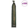 Vidaxl zandzakken 100 pcs donkergroen 120 x 27 cm hdpe