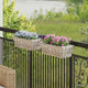 Vidaxl hangende bloempot mand gendt 2 st natuurlijk grijs kubu rattan