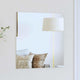 Vidaxl wandspiegel vierkant 50 x 50 cm gehard glas