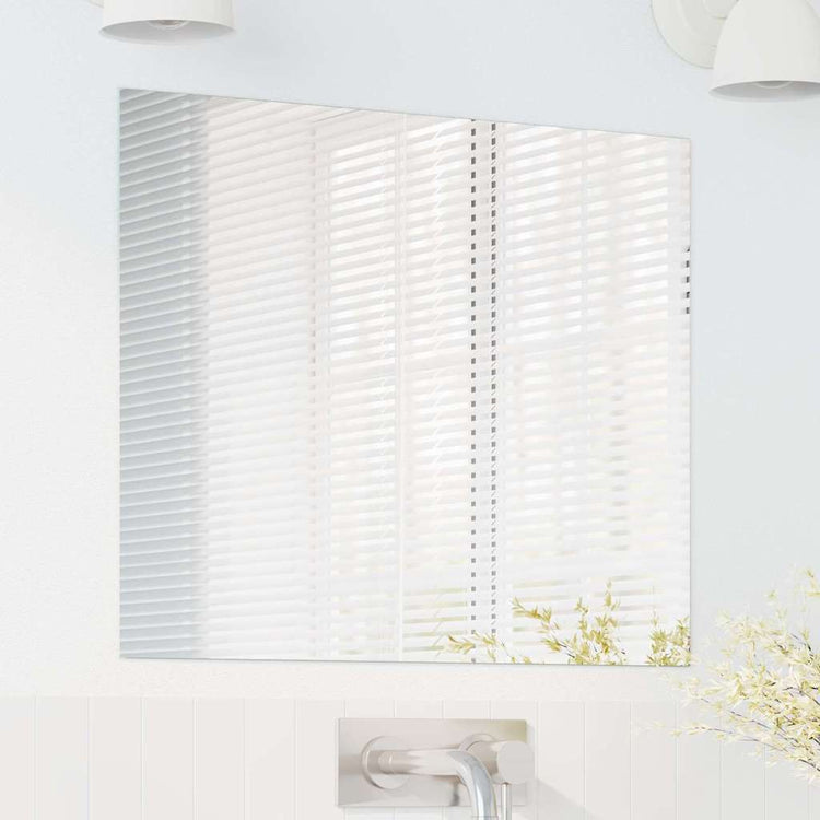 Vidaxl wandspiegel vierkant 60 x 60 cm gehard glas