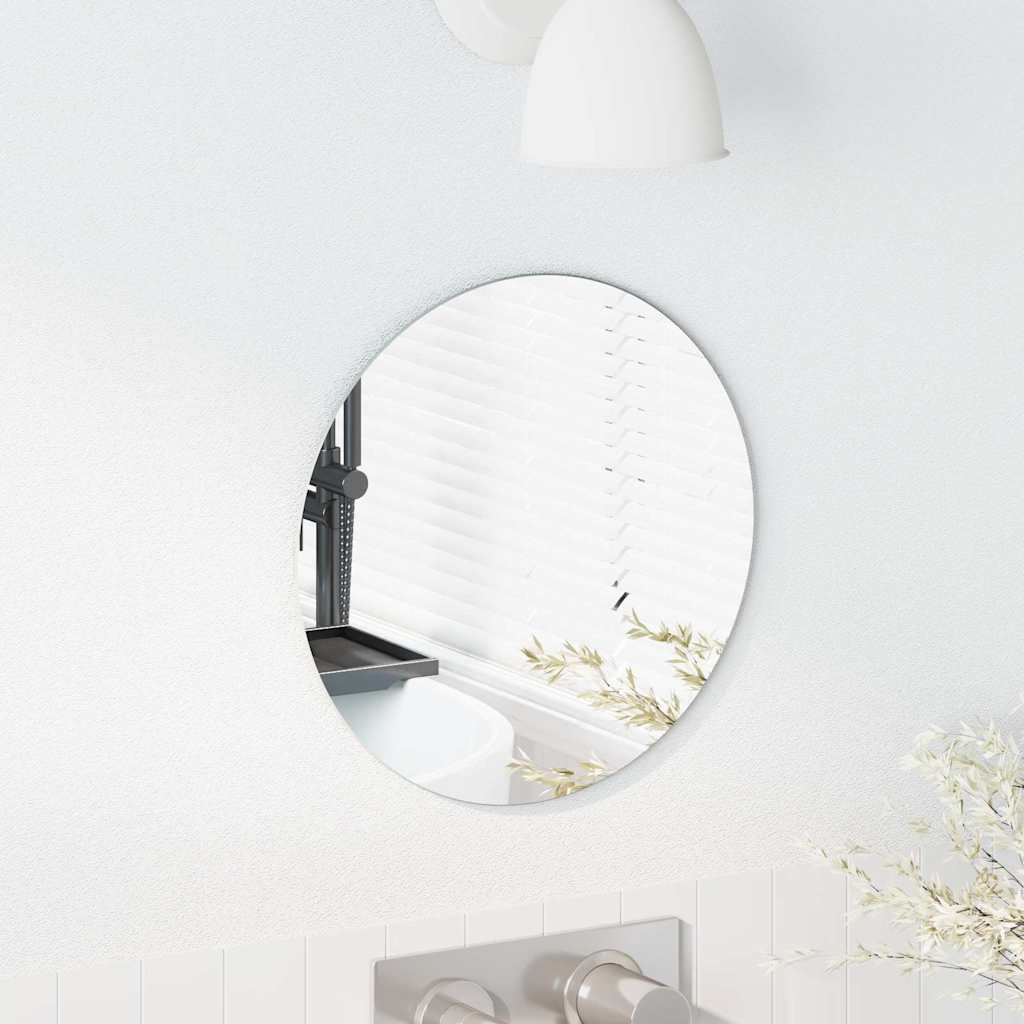 Vidaxl wandspiegel rond ø 30 cm gehard glas