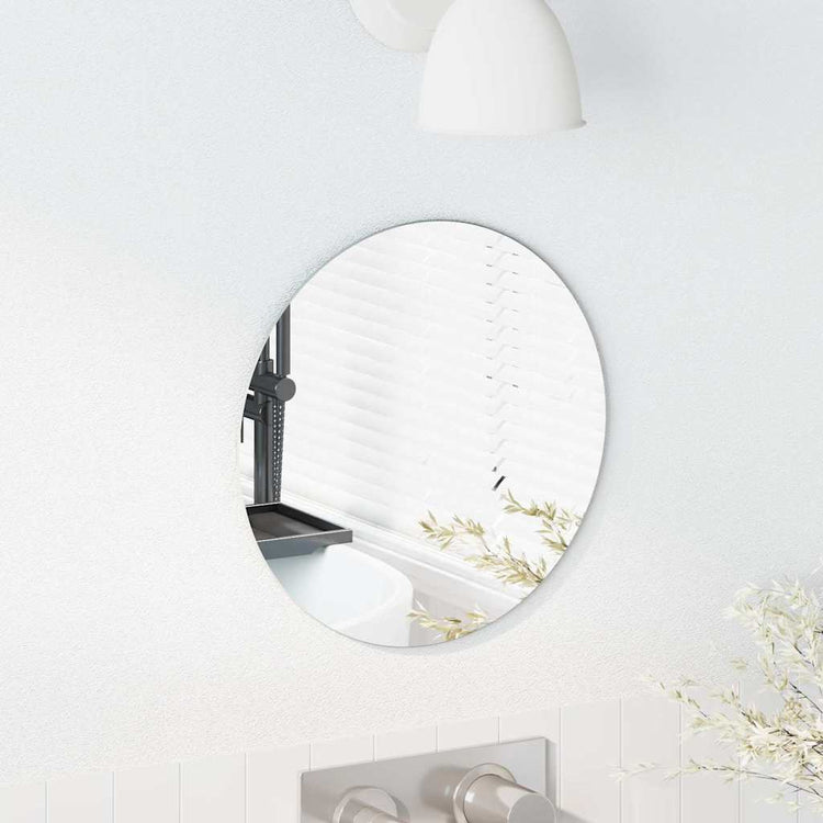 Vidaxl wandspiegel rond ø 30 cm gehard glas