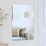 Vidaxl wandspiegel 70 x 50 cm gehard glas rechthoekig - afbeelding 1