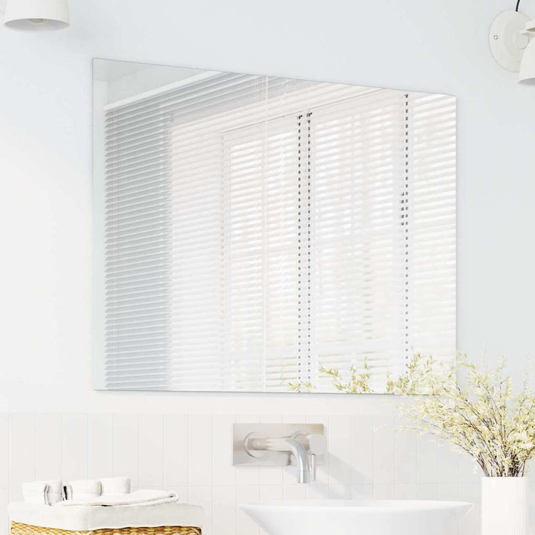 Vidaxl wandspiegel rechthoekig 80 x 60 cm gehard glas