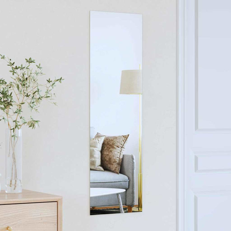 Vidaxl wandspiegel rechthoekig 30 x 100 cm gehard glas