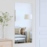 Vidaxl wandspiegel 50 x 100 cm gehard glas rechthoekig - afbeelding 1