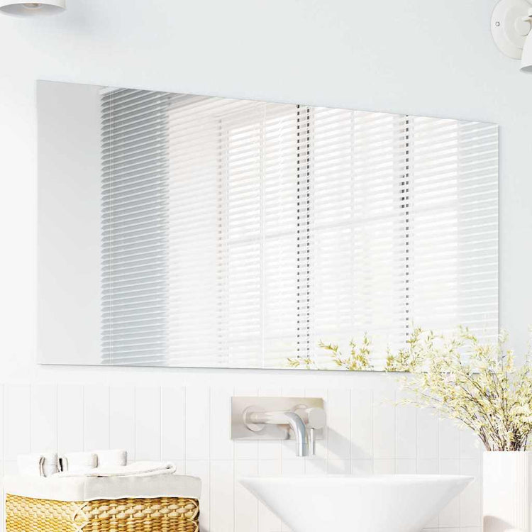 Vidaxl wandspiegel rechthoekig 50 x 100 cm gehard glas
