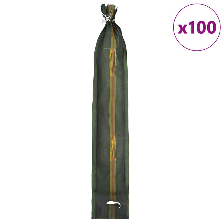 Vidaxl zandzakken 100 pcs groen 120 x 27 cm hdpe