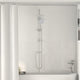 Vidaxl doucheset zilver 47 x 20 x 95 cm roestvrij staal