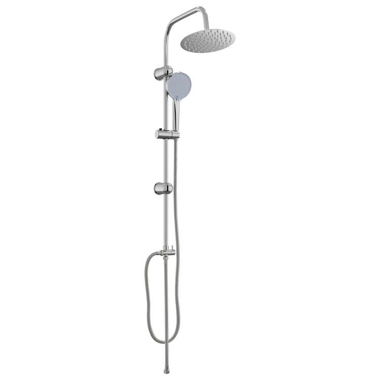 Vidaxl douche systeem zilver 47 x 20 x 95 cm roestvrij staal