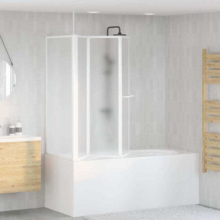 Vidaxl bad scheidingswand mat 120 x 70 x 137 cm aluminium