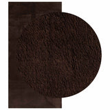 Vidaxl vloerkleed huarte bruin 100 x 200 cm 100% polyester plat - afbeelding 3
