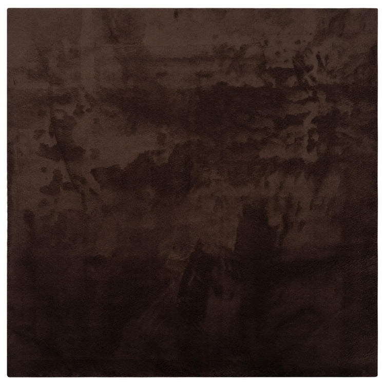 Vidaxl vloerkleden vierkant huarte bruin 200 x 200 cm polyester
