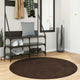 Vidaxl vloerkleden rond huarte bruin ø 120 cm polyester