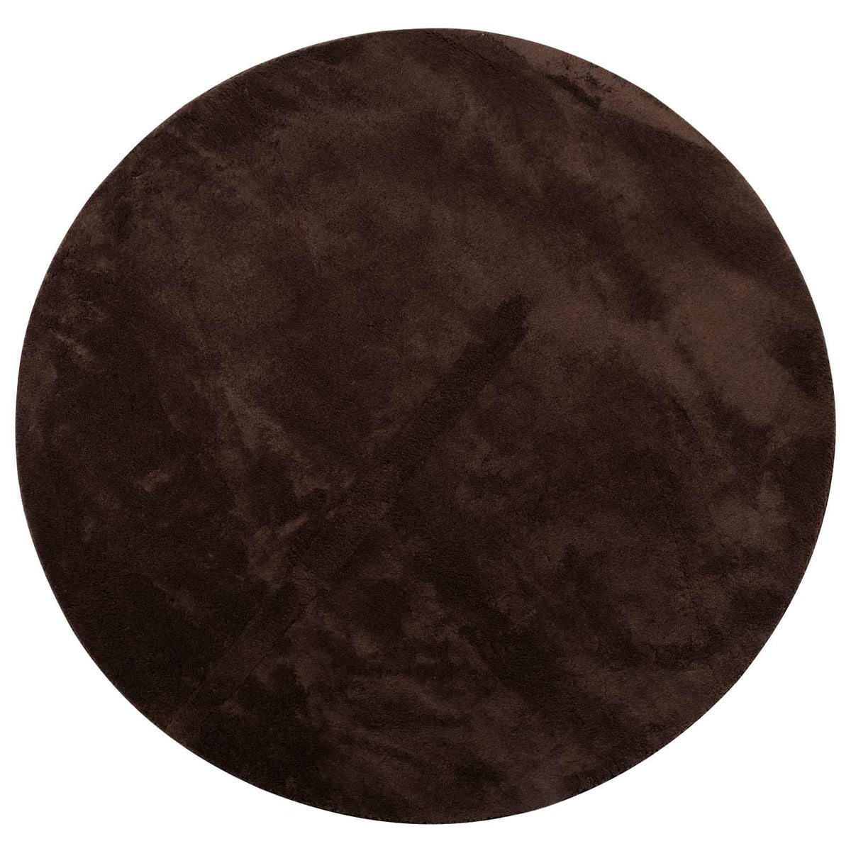 Vidaxl vloerkleden rond huarte bruin ø 120 cm polyester