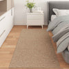 Vidaxl vloerkleden moiré huarte naturel 150 x 80 cm polyester