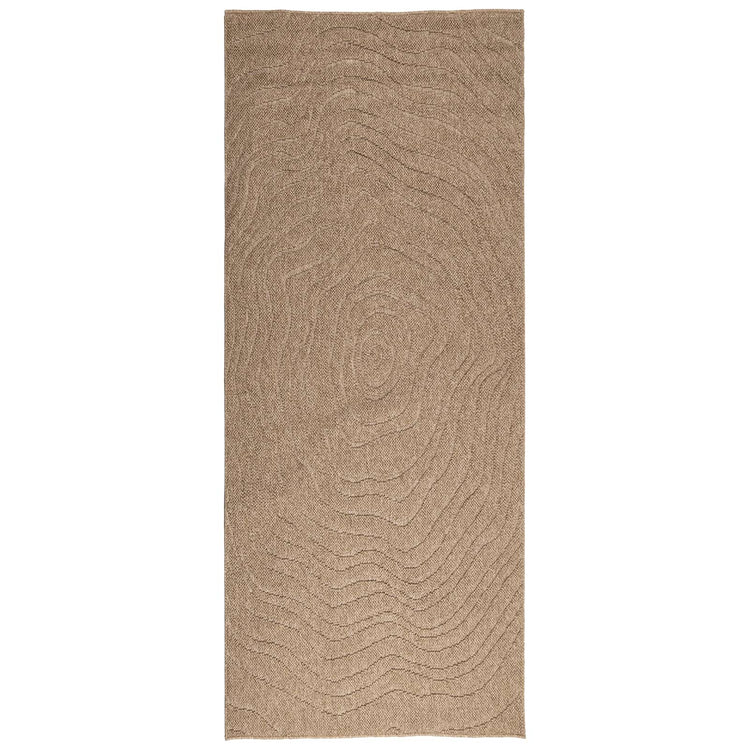 Vidaxl vloerkleden moiré huarte naturel 200 x 80 cm polyester