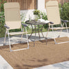 Vidaxl vloerkleden moiré huarte naturel 170 x 120 cm polyester