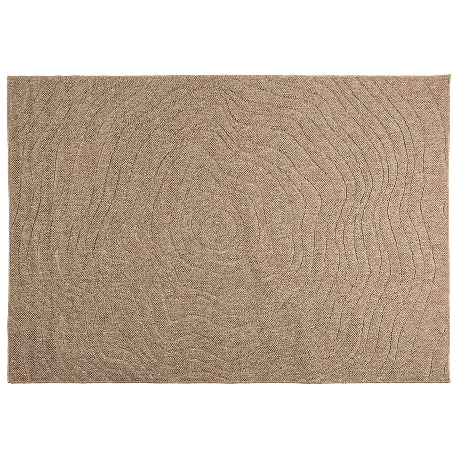 Vidaxl vloerkleden moiré huarte naturel 200 x 140 cm polyester