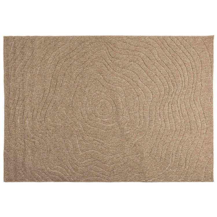 Vidaxl vloerkleden moiré huarte naturel 200 x 140 cm polyester